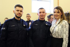 Uroczysto lubowania nowych policjantów - na zdjciu kadra dowódcza Wielkopolskiej Policji, Wojewoda Wielkopolski i kadeci oraz ich bliscy