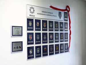 Gablota Odwodu Centralnego Komendanta Głównego Policji w poznańskim OPP